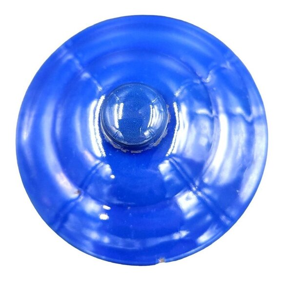 Vintage Blue Enamelware Graniteware Cream Milk Can, Perfect Canister Size - Picture 8 of 12